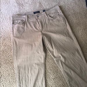 Tan 363 Straight Lucky Brand Jeans.